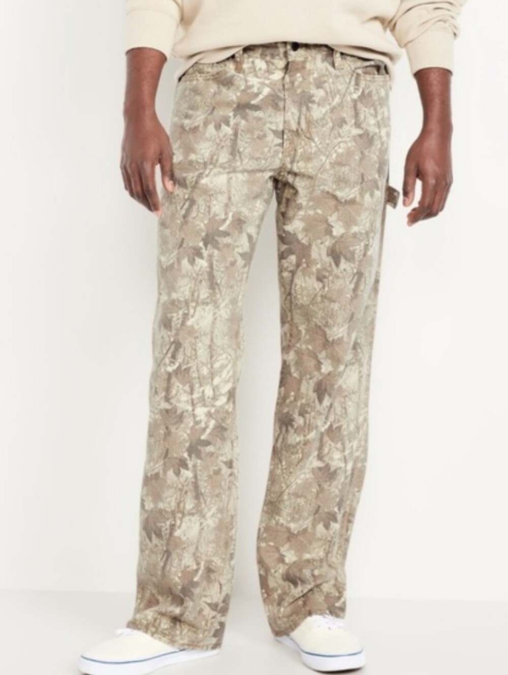 Old Navy Tan and Beige Camouflage '90s Baggy Carpenter Pants NWT